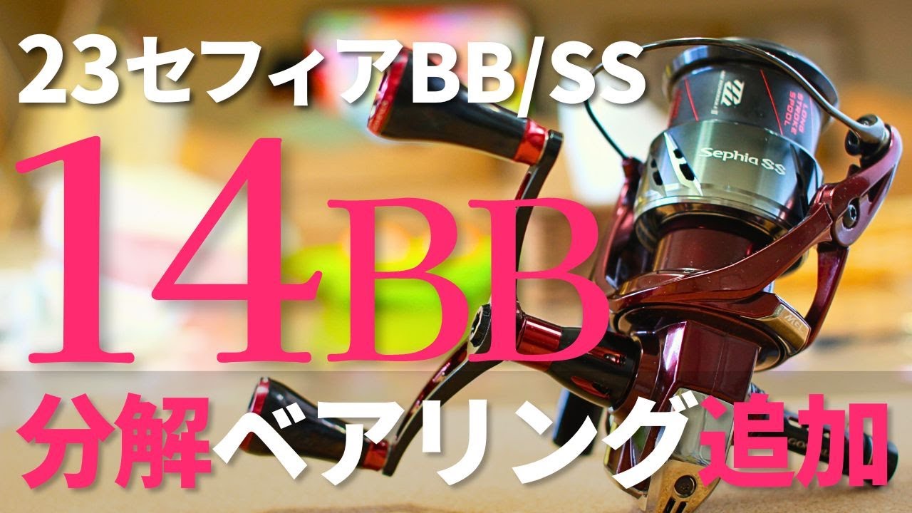 23セフィアSS c3000 / BB ベアリング7つ追加！エギング最強リール【アルテグラ級のコスパ】